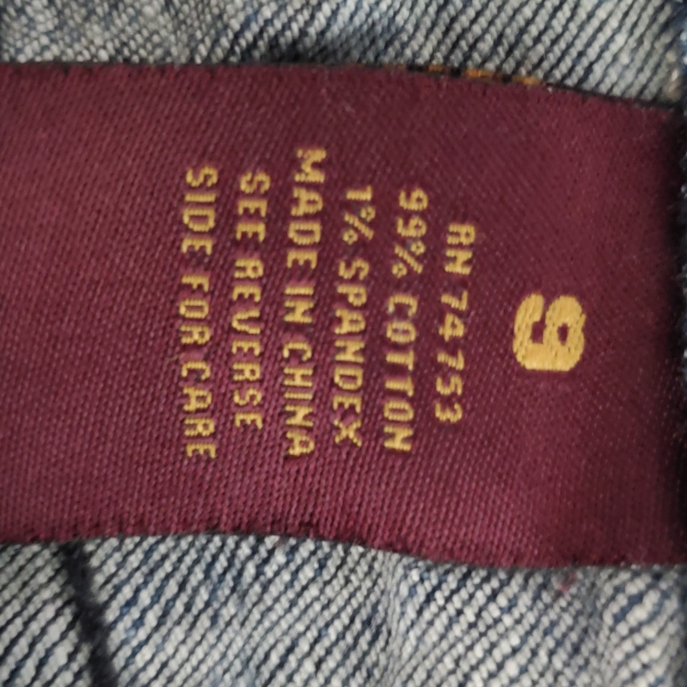 ZD Distressed Skinny Blue Jeans Size 9 - Picture 8 of 8
